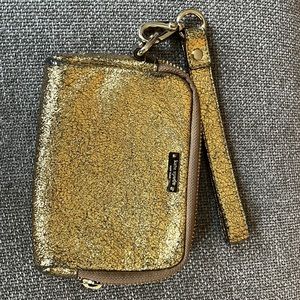 Kate spade gold wristlet